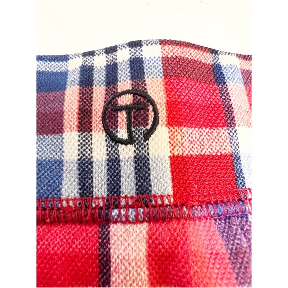 T by Talbots Active Lifestyle Golf or Tennis Plaid Skort with Pockets - Picture 3 of 4